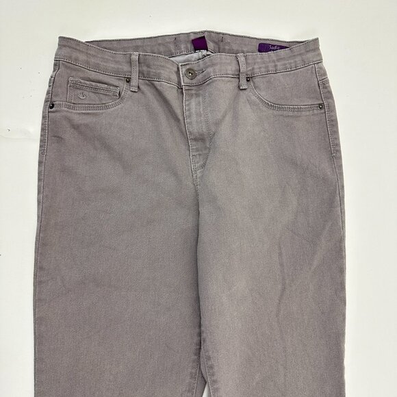 Gloria Vanderbilt Sadie Slim Women's size 14P Gray Denim jeans - Picture 2 of 5